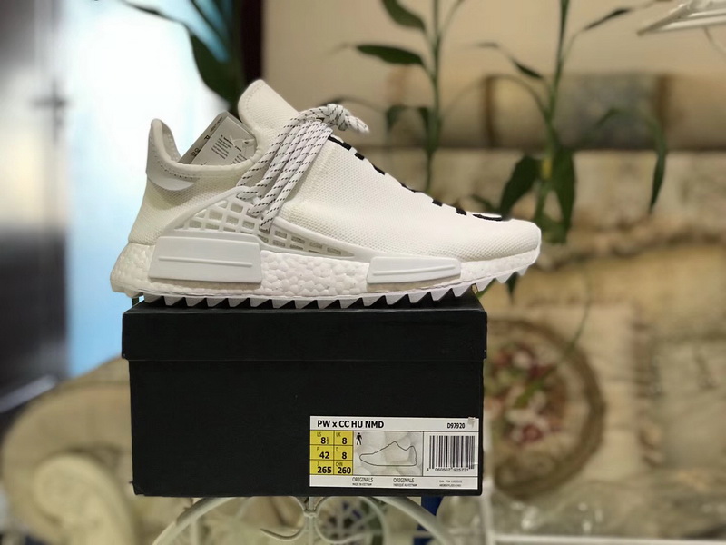 Authentic Chanel x Pharrell x Adidas Originals Hu NMD White